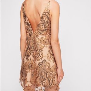 Free People Night Shimmers Mini Dress